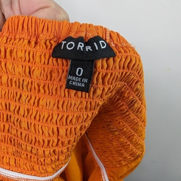 Torrid Babydoll Chiffon Cami Sz 0 - Picture 7 of 9